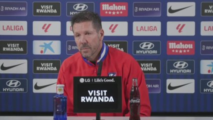 El momentazo de Simeone con un periodista en rueda de prensa