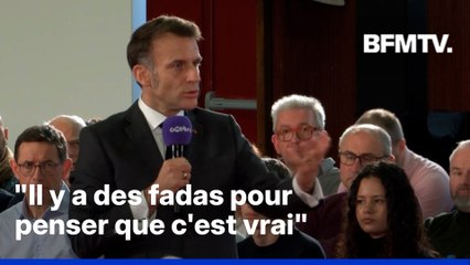 Cyberharcèlement/fake news: " Il y a des fadas pour penser que c'est vrai", assure Emmanuel Macron