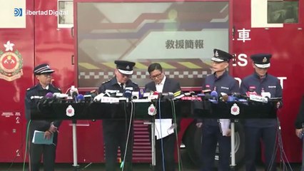 Ascienden a 128 los muertos por el incendio de un complejo de rascacielos en Hong Kong