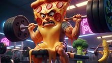 This Pizza Is Getting FIT 🍕💪😂