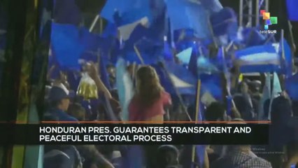 FTS 8:30 28-11: Honduran pres. guarantees transparent and peaceful electoral process