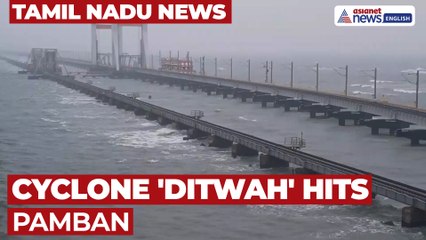 Cyclone 'Ditwah' Strengthens, Heavy Winds and Sea Turbulence Hit Pamban