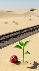 A Zebra Saved The Apple tree🍎 by Elephant them😭#ai#save#water