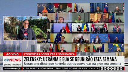 Ucrânia e EUA se reunirão para discutir plano de paz, diz Zelensky