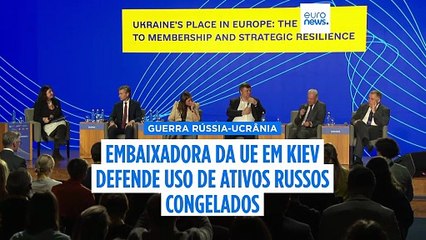 Empréstimo à Ucrânia com ativos russos congelados deve avançar, diz embaixadora da UE em Kiev