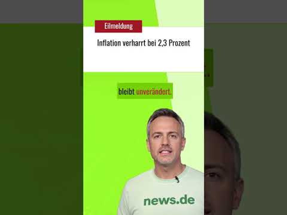 Inflation verharrt bei 2,3 Prozent