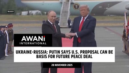 Putin says U.S. proposal can be basis for future peace deal