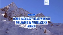 Austria: Ośmiu narciarzy uratowanych po zejściu lawiny na lodowcu Stubai