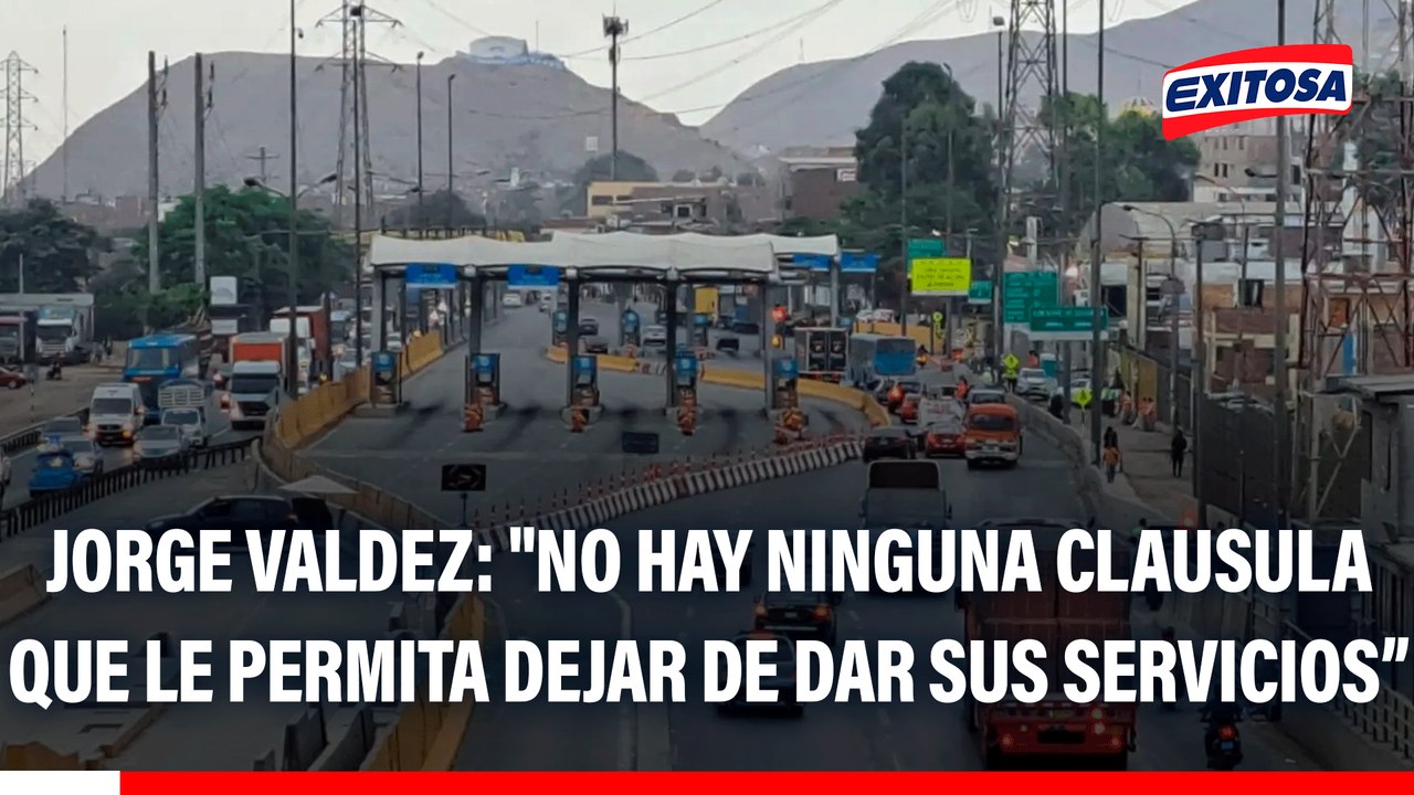 Jorge Valdez sobre Rutas de Lima: "No hay ninguna clausula que le permita dejar de dar sus servicios por situaciones provocadas por terceros"