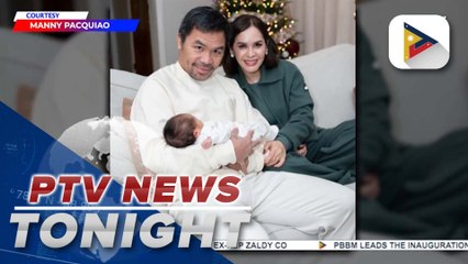 Manny Pacquiao meets his first grandchild