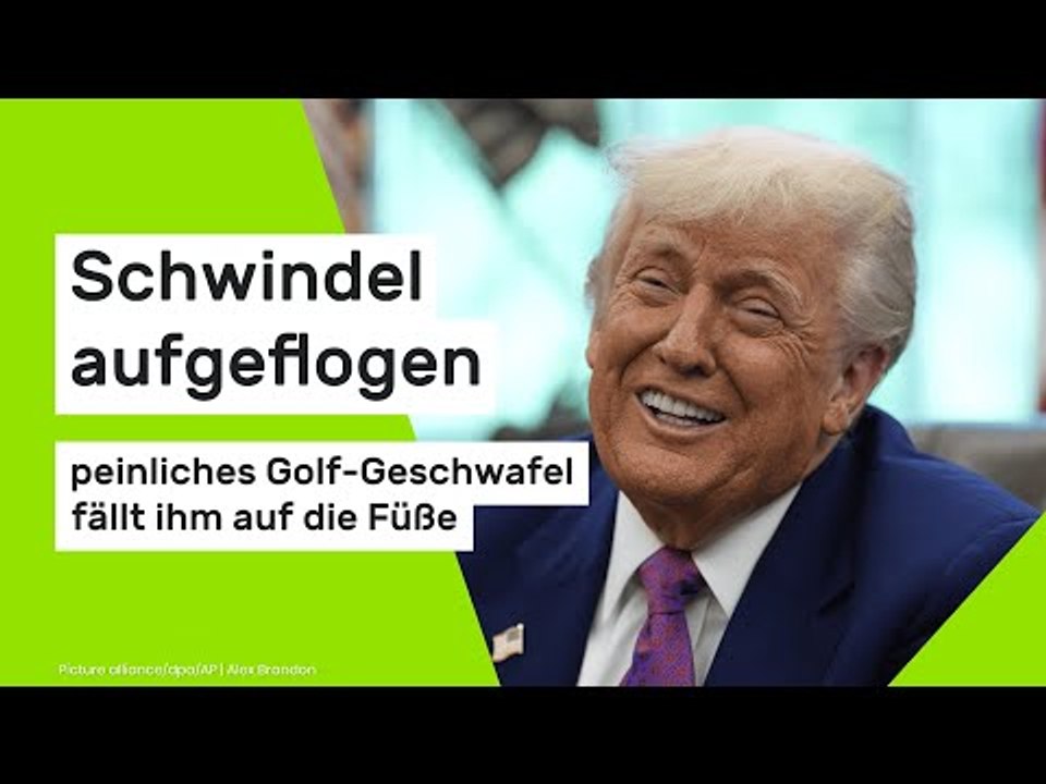 Donald Trump: Schwindel aufgeflogen - peinliches Golf-Geschwafel fällt ihm auf die Füße