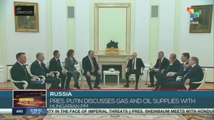 Russia, pres. Putin discusses gas and oil supplies with Hungarian PM