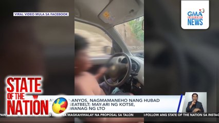 Lalaking 12-anyos, nagmamaneho nang hubad at walang seatbelt | SONA