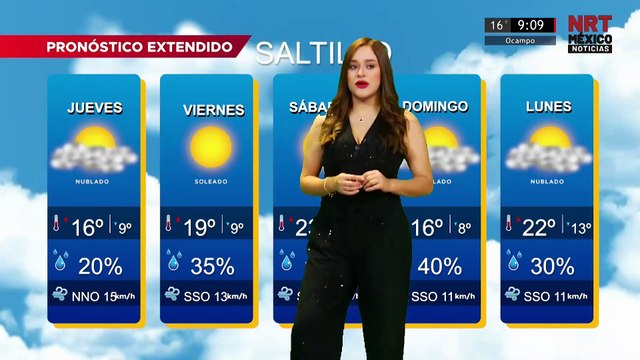 ¡Atentos al clima para este fin de semana! 🌥️Nuestra compañera Valentina Torres nos comparte el pronóstico del tiempo para la región Centro, Sureste y Carbonífera de Coahuila, tanto para este viernes como para los días que vienen.