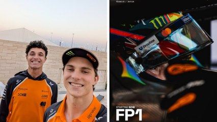 McLaren se queda con los primeros lugares en las Prácticas Libres del GP de Qatar; Oscar Piastri y Lando Norris lo dominan