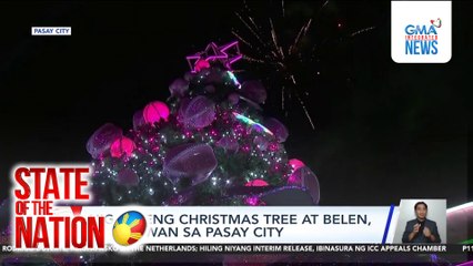 Higanteng christmas tree at belen, pinailawan sa Pasay City | SONA