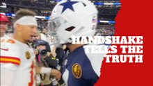 Patrick Mahomes and Dak Prescott share a postgame handshake that exposes the Chiefs QB