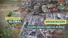 Operativo de recuperación tras tornados al sur de Brasil