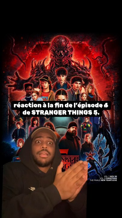 réaction à l’épisode 4 de stranger things 5.