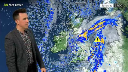 Met Office Friday Evening Weather Forecast 28/11/2025