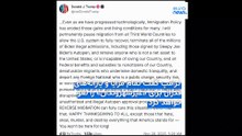 ترامپ می‌گوید مهاجرت از «کشورهای ‏جهان سوم» را «به‌طور کامل متوقف» می‌کند