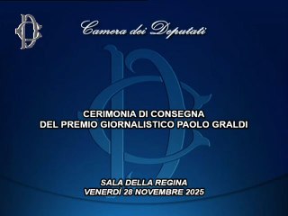 Roma - Premio Giornalistico Paolo Graldi - Saluto di Mulè (28.11.25)