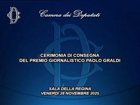 Roma - Premio Giornalistico Paolo Graldi - Saluto di Mulè (28.11.25)
