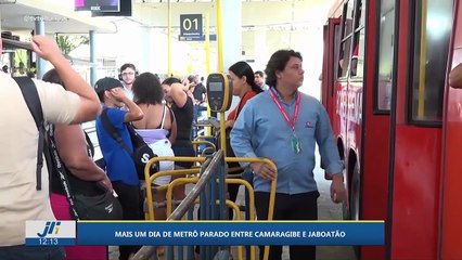 Mais um dia de metrô parado entre Camaragibe e Jaboatão