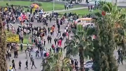 Suriye'de halk, ulusal birlik kutlamaları için meydanları doldurdu