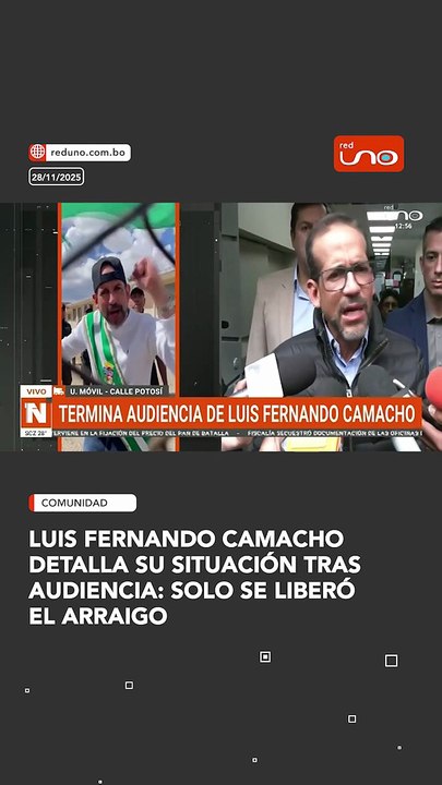 Luis Fernando Camacho detalla su situación tras audiencia: solo se liberó el arraigo