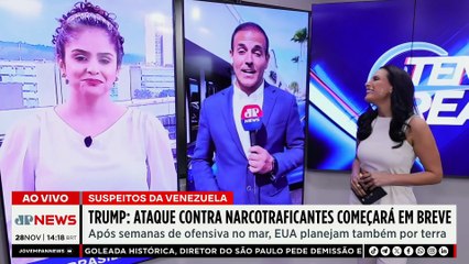 Donald Trump afirma que EUA vão começar em breve ataques contra narcotraficantes | TEMPO REAL