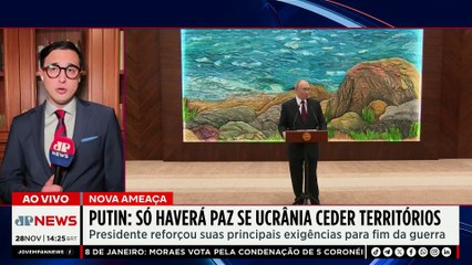 Putin reforça exigências da Rússia para cessar-fogo no conflito com a Ucrânia | TEMPO REAL
