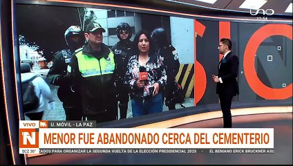 menor fue abandonado cerca del cementerio