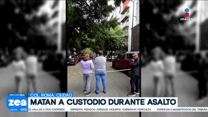 Asesinan a custodio durante un asalto registrado en la Col. Roma
