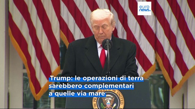 Venezuela: Trump annuncia operazioni di terra contro narcotrafficanti dopo attacchi in mare