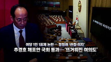 [영상] 민주 '1인 1표제 논란'...추경호 체포안 국회 통과 / YTN