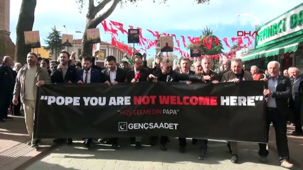 Papa’nın İznik ziyareti protosto edildi