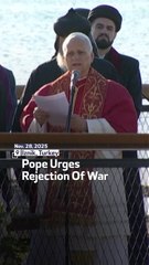 Pope Urges Rejection Of War