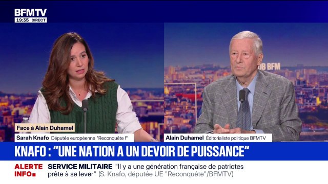 Sarah Knafo ( Reconquête ) estime que ça fait 50 ans que le Rassemblement national a le monopole de la lutte contre l'immigration