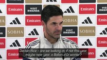 Arteta sees 'immense' Rice as future Ballon d'Or candidate