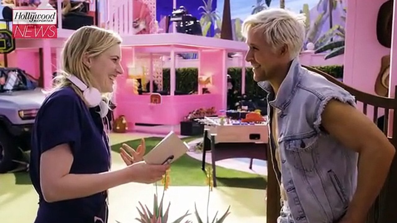 Ryan Gosling Sends Barbie & Ken Flash Mob to Greta Gerwig for 40th Birthday | THR News