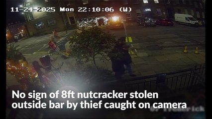 No sign of 8ft nutcracker stolen outside bar by thief caught on camera