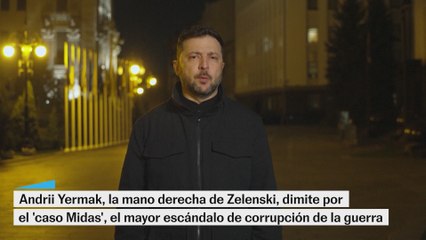 Zelenski anuncia la dimisión de su mano derecha, Andrii Yermak, en pleno escándalo de corrupción