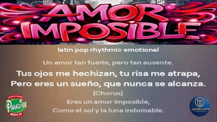 AMOR IMPOSIBLE POR JAVIER LINDO M.