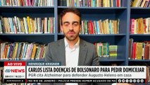 Carlos lista doenças de Jair Bolsonaro para pedir prisão domiciliar a ex-presidente