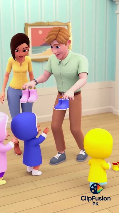 It’s a Rainy Day 🌧️ | Bebefinn Nursery Rhymes for Kids #Shorts