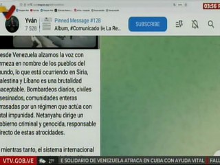 Venezuela expresa su solidaridad al pueblo de Siria, Palestina y Líbano ante los crímenes de Israel