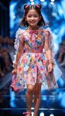 Adorable 5-Year-Old Shines on the Fashion Runway in Stunning Arabic-Inspired Designer Dress"