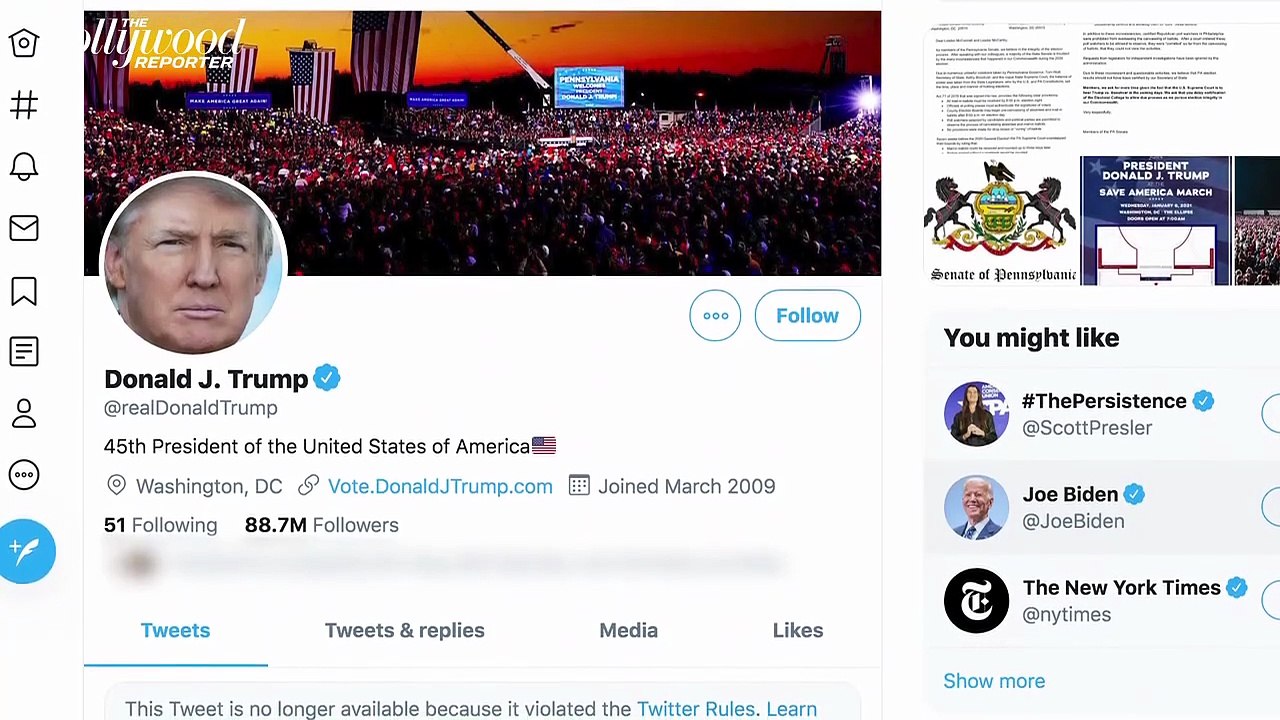 Donald Trump Pledges "Orderly Transition" After U.S. Capitol Riots | THR News