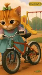 dubi dubi dam dam 🚲 cat is riding a bicycle 🚲 #catshorts #catlovers #viralshorts #cutecat #ai #iacat